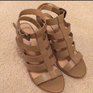 Blocked heeled sandals